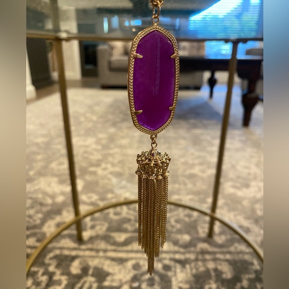 Kendra Scott Rayne Tassel Purple Pendant - Picture 4 of 7